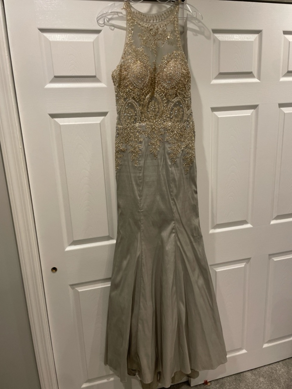 Silver & Gold Prom Dress